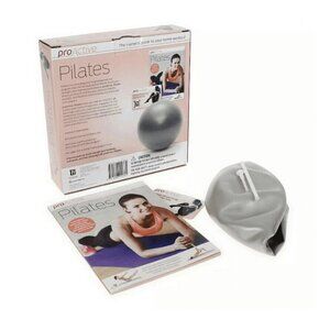 NEW ProActive Pilates Exercise Complete Kit Workout Book 8" Ball Digital Video